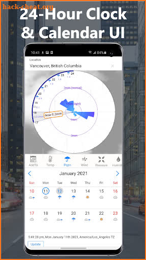 60 Day Weather Forecast & Military Time UI: Orsa screenshot