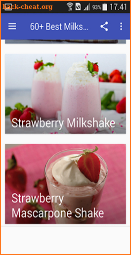 60+ Milkshake Recipes screenshot