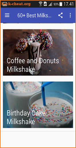 60+ Milkshake Recipes screenshot