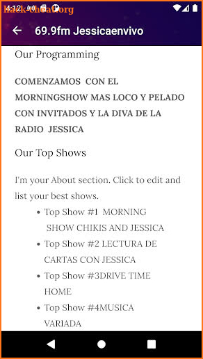 69.9fm Jessicaenvivo screenshot