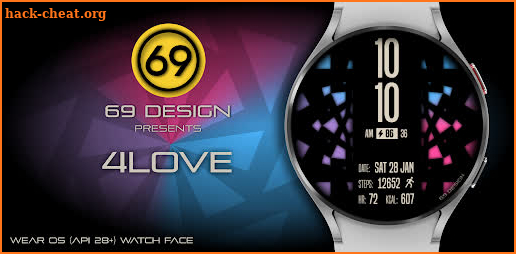 [69D] 4LOVE - watch face screenshot