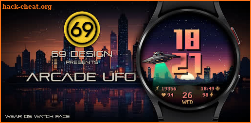 [69D] ARCADE UFO watch face screenshot