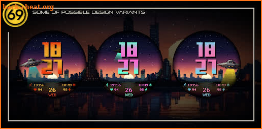 [69D] ARCADE UFO watch face screenshot