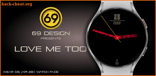 [69D] Love Me Too watchface screenshot