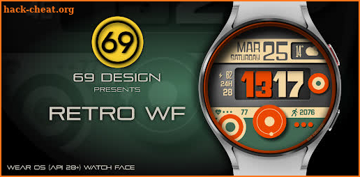 [69D] Retro WF watch face screenshot