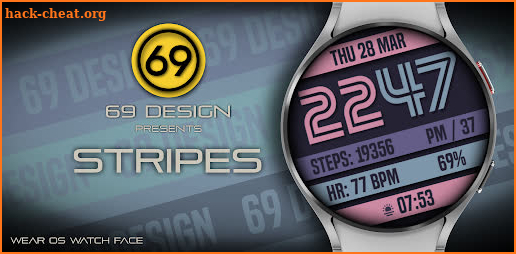 [69D] Stripes - watch face screenshot