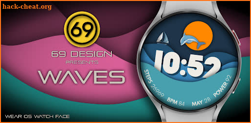 [69D] Waves - watch face screenshot