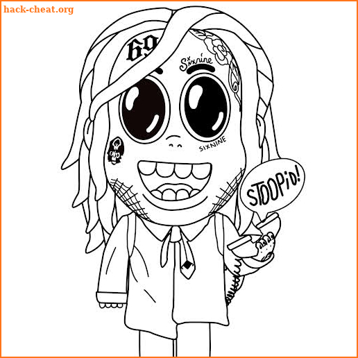 6ix9ine Coloring Book screenshot