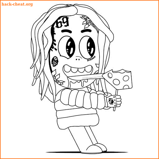 6ix9ine Coloring Book screenshot