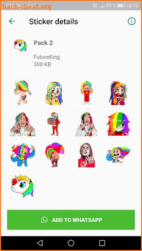 6ix9ine Stickers for WhatsApp screenshot