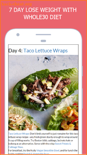 7 Day Whole30 Weight Loss Diet Plan screenshot