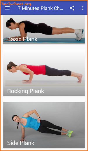 7 Minutes Plank Challenge Plank Workout For Women screenshot