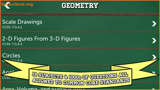 7th Grade Math Learning Games screenshot