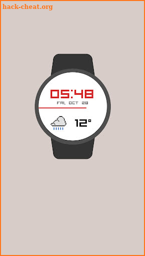 8-Bit Pixel Weather Watch Face screenshot