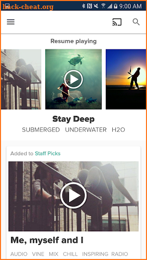 8tracks playlist radio screenshot