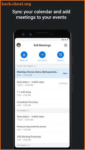 8x8 Video Meetings screenshot