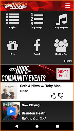 90.7 Hope FM screenshot