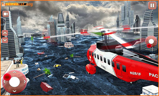 911 ambulance flying helicopter city rescue Drive screenshot