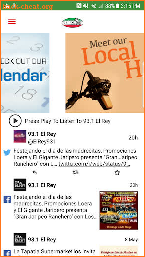 93.1 El Rey screenshot