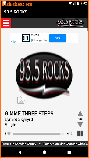 93.5 ROCKS screenshot