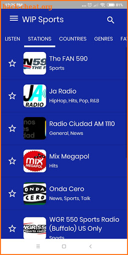 94.1 WIP Sports radio screenshot