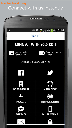 96.5 KOIT screenshot