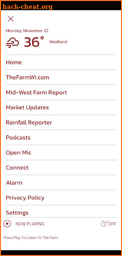 97.7 FM / 1550 AM The Farm screenshot