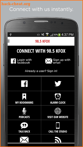 98.5 KFOX screenshot