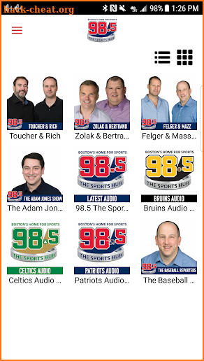 98.5 The Sports Hub screenshot