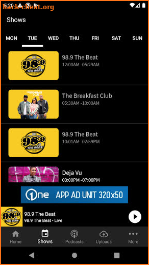 98.9 The Beat screenshot