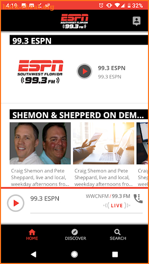 99.3 ESPN screenshot