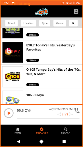 99.5 QYK screenshot