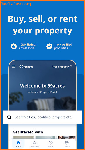 99acres Real Estate & Property screenshot