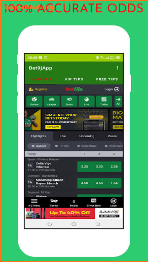 9jaBet Mobile App - Betting Tips screenshot