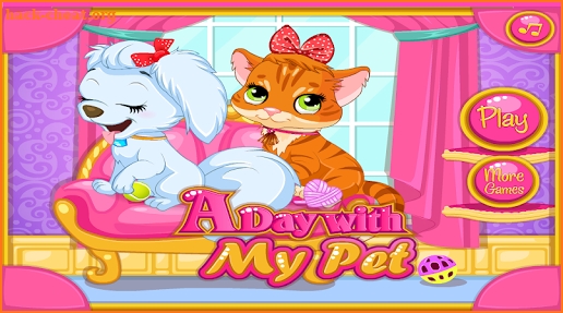 A Day With My Pet - Dogs & Cats Games screenshot