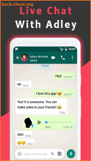 a for adley mcbride Video call and chat adley screenshot