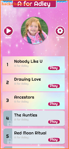 A for Adley Piano Game screenshot