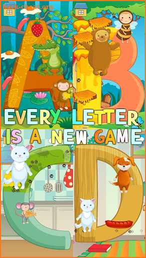 A-Z Alphabet kids games for girls, boys babies ABC screenshot