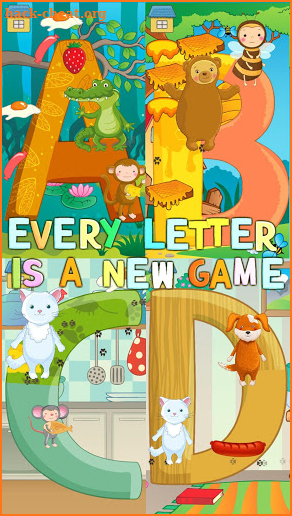 A-Z Alphabet kids games for girls, boys FREE ABC screenshot