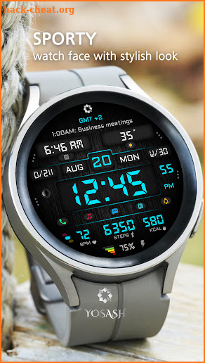 A455 Watch Face - YOSASH screenshot