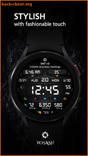 A455 Watch Face - YOSASH screenshot