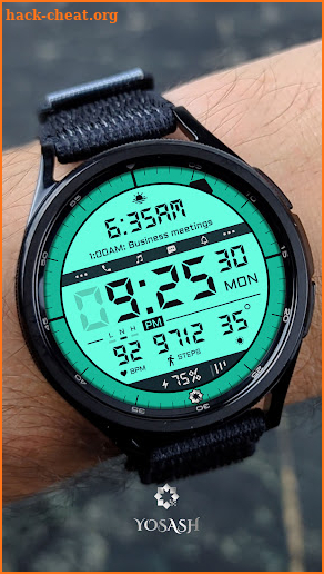 A485 Digital Watch Face screenshot