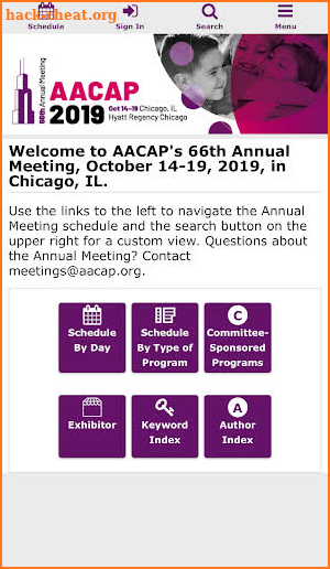 AACAP 2019 screenshot