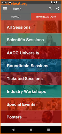 AACC Annual Scientific Meeting screenshot