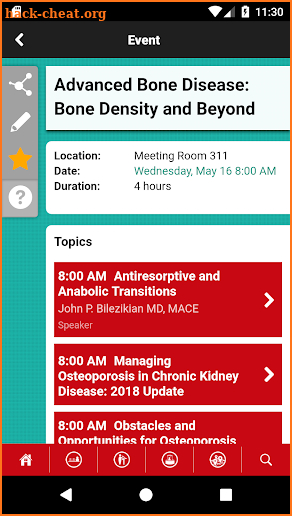 AACE Events screenshot