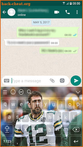 Aaron Rodgers Packers Keyboard NFL 2020 4r Lovers screenshot