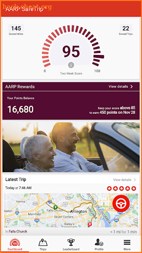 AARP SafeTrip™ screenshot