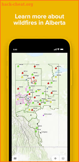 AB Wildfire Status screenshot