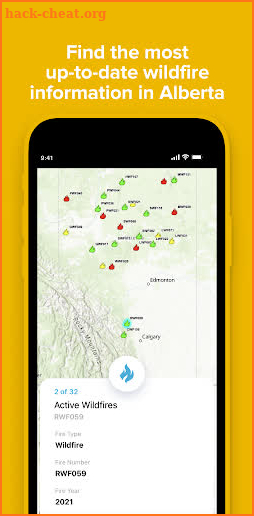 AB Wildfire Status screenshot