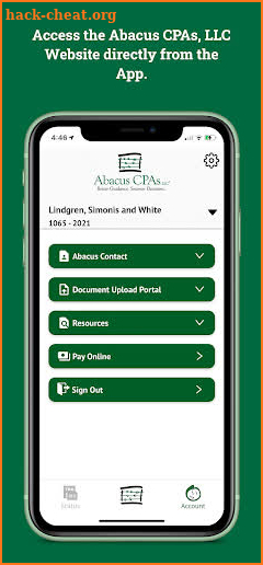 Abacus CPAs screenshot
